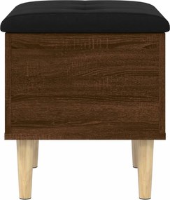 vidaXL Παγκάκι Αποθήκευσης Καφέ Δρυς 42 x 42 x 46 εκ. Επεξεργ. Ξύλο
