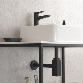 Furnibath S5 81 White - Βάση Επιτραπέζιου Επιπλου με Ραφι 81x46