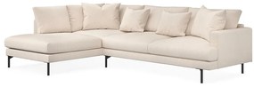 Γωνιακός Καναπές Seattle T103, Beige, 294x200x91cm, 133 kg, Πόδια: Μέταλλο | Epipla1.gr