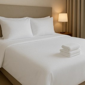 Μαξιλαροθήκη Oxford 52x70εκ. Polycotton 70% Βαμβάκι-30% Polyester 220TC Σατέν Ρίγα Λευκή 242420003281