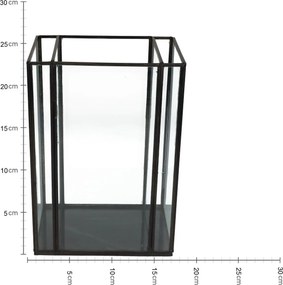 Κηροπήγιο ArteLibre Μαύρο Μέταλλο 18x13x26cm