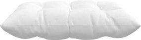 vidaXL Μαξιλάρια καθισμάτων 4 pcs Λευκό 40 x 40 x 6 cm ύφασμα
