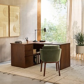 Ντουλάπι γραφείου με καπλαμά ξύλου καρυδιάς, Working