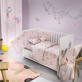 Σεντόνια Βρεφικά Jazz (Σετ 3τμχ) Lilac Saint Clair Cradle 115x170cm 100% Cotton