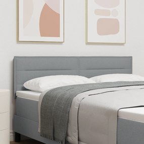 vidaXL LED Κεφαλάκι Γραμμών Σχεδίασης Ανοιχτό Γκρι 80 εκ Υφασμάτινο