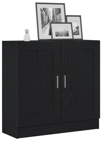 vidaXL Βιβλιοθήκη Μαύρη δρυς 82.5 x 30.5 x 80 cm Επεξεργασμένο ξύλο