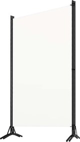 vidaXL Διαχωριστικό Δωματίου με 3 Πάνελ Λευκό 260 x 180 εκ. Υφασμάτινο