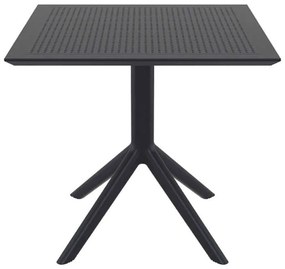 Τραπέζι Sky 80X80X74 Μαύρο Black