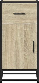 vidaXL Συρταριέρα Sonoma Δρυς 35,5x35x76 εκ. Επεξ. Ξύλο + Μέταλλο