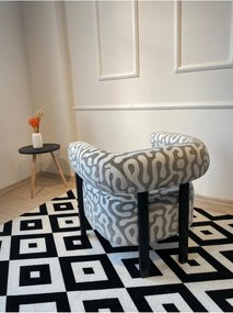 Stewehome Κλασικός πολυθρόνα με πόδια από ξύλο 68x60x65 cm