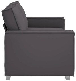 vidaXL Καναπές Loveseat 180 εκ με μαξιλάρι Γκρι Τεχνητό δέρμα