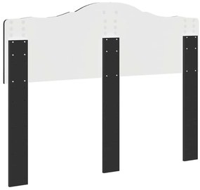 vidaXL Κεφαλάρι Μαύρη Οξυά 120 cm Επεξεργασμένο ξύλο