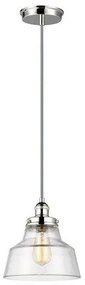 Κρεμαστό Φωτιστικό Οροφής 1xE27 Φ25cm Baskin Elstead Lighting-FE-BASKIN-P-A-PN-Νίκελ Ματ FE-BASKIN-P-A-PN