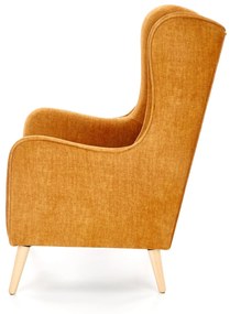 CHESTER leisure chair, color: honey (fabric 9. Amber) DIOMMI V-PL-CHESTER_2-FOT-MIODOWY