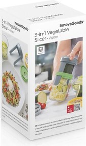 Σπειροειδής κόφτης λαχανικών και τρίφτης με συνταγές Vigizer InnovaGoods