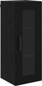 vidaXL Highboard Μαύρη Οξυά 34,5 x 34 x 180 εκ. Επεξεργασμένο ξύλο