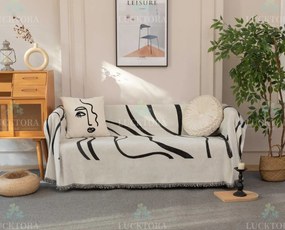 Ριχτάρι Καναπέ  CHENILLE 180x280cm C8-3 - Γκρι