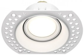 Χωνευτό Σποτ Φωτιστικό Οροφής 1xGU10 Οβάλ Downlight Dot Maytoni DL042-01-RD-W Λευκό
