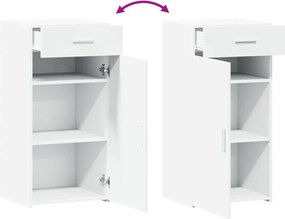 vidaXL Συρταριέρα Λευκή 45x42,5x93 εκ. από Επεξεργασμένο Ξύλο