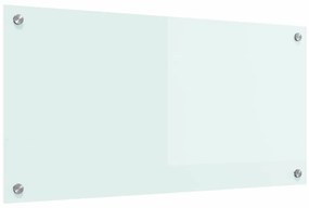 vidaXL Πλάτη κουζίνας Λευκό 80 x 40 cm σκληρυμένο γυαλί