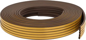 vidaXL Αυτοκόλλητη σφραγίδα παραθύρου 10 x 6 mm 12 m Καφέ EPDM αφρός