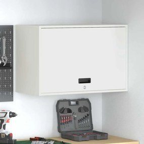 vidaXL Ντουλάπι τοίχου για γκαράζ Λευκό 80 x 40 x 53 εκ