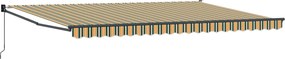 vidaXL Αναδιπλούμενη τέντα Πολύχρωμο 500 x 300 εκ