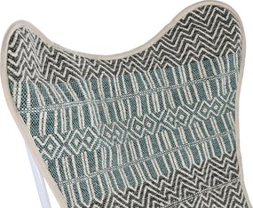 Κήπος πολυθρόνα DKD Home Decor Μπλε Λευκό Πράσινο Σίδερο 74 x 65 x 90 cm