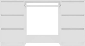vidaXL Γραφείο Λευκό 140 x 50 x 77 εκ. από Επεξ. Ξύλο
