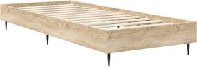 vidaXL Σκελετός Κρεβατιού Sonoma Δρυς 80 x 200 cm Επεξεργασμένο Ξύλο