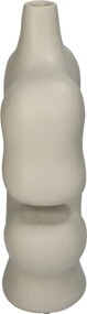 Βάζο ArteLibre Ακανόνιστο Ιβουάρ Polyresin 19x8.8x29.5cm
