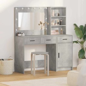 vidaXL Τραπέζι περιποίησης με συρτάρι 2 pcs Γκρι 78.5 x 41 x 135 εκ