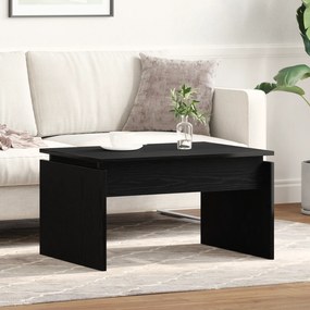 vidaXL Μαύρο Δρυς Τραπέζι Σαλονιού 68x38x50 εκ. Φτιαγμένο από Ξύλο