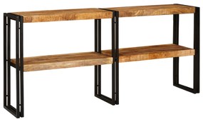 vidaXL Τραπέζι Κονσόλας 160x33x75 εκ Μασίφ Τραχύ Ξύλο Μάνγκο