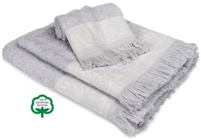 DIMcol ΠΕΤΣΕΤΑ ΣΕΤ 3 τεμ ΕΝΗΛ Cotton 100% 30X50,50X90,70X140 Νέμεσις 14 ΓΚΡΙ 1432215731001404