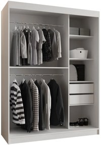 Ντουλάπα Selfie 150 συρόμενη-Leuko