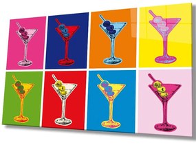 Πίνακας Γυάλινος 221JRS1757 110x70cm Multi Wallity Οριζόντιοι Glass