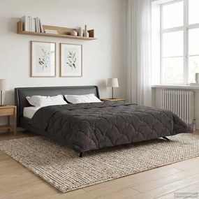 vidaXL Χειμερινό Παπλωματοθήκη 200 x 220 cm Χειμώνας Ανθρακί