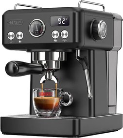 HiBREW H10A temperature-controlled flask espresso machine (black)