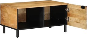 vidaXL Τραπεζάκι σαλονιού καφέ 80x50x40 cm μασίφ ξύλο Mango