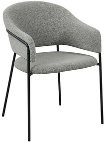 Καρέκλα Connect 03-0934 57x59x82cm Grey Μέταλλο,Ύφασμα