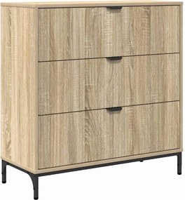 vidaXL Πλαϊνό γραφείο Δρύς Sonoma 79,5 x 33 x 82 εκ Επεξεργασμένο ξύλο