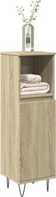 vidaXL Ντουλάπι Μπάνιου Sonoma Δρυς 30x30x100 εκ. Επεξεργασμένο Ξύλο