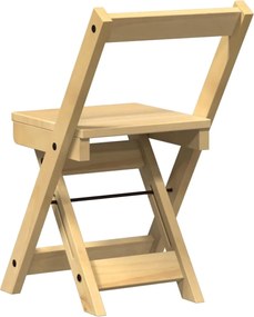 vidaXL Καρέκλες Τραπεζαρίας Πτυσσόμ. 4 τεμ. Corona Λευκές Μασίφ Πεύκο