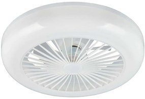 Ανεμιστήρας Οροφής Mora R64032101 Με Φως Led Και Τηλεχειριστήριο Φ45x14cm Dim Led 1400lm 13W White RL Lighting Διάμετρος 45cm