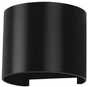 V-TAC Επιτοίχιο Φωτιστικό LED 5W 230V 5°-120° 700lm IP65 Στρογγυλό Up-Down Μαύρο Ζεστό Λευκό 217081