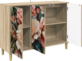 vidaXL Πλαϊνό γραφείο BORNE Sonoma 102 x 33 x 75 εκ.
