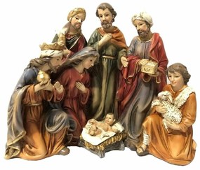 Χριστουγεννιάτικο Βηθλεέμ DKD Home Decor Ρητίνη (23 x 12,5 x 19,5 cm) (x2)