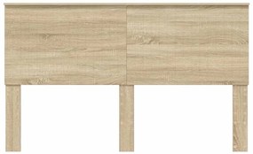 vidaXL Κεφαλάρι με κεφαλάρι Δρύς Sonoma 160 cm Επεξεργασμένο ξύλο