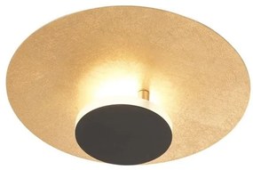 Πλαφονιέρα Φωτιστικό Οροφής LED 7W Planet Μαύρο-Χρυσό 2700K 21454 Fischer Honsel-21454-Μαύρο-Χρυσό 21454